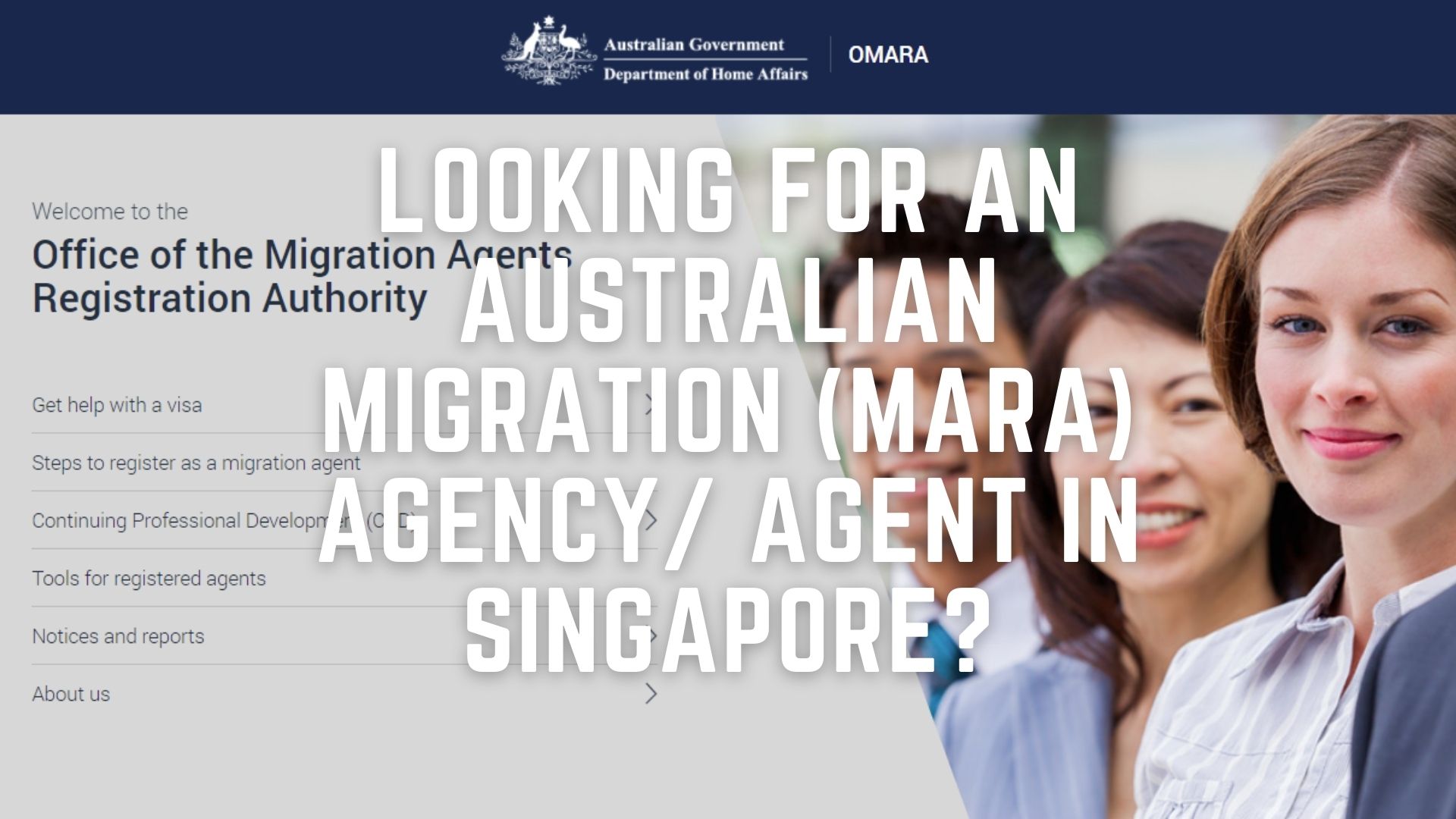 Australia MARA Migration Agent Singapore